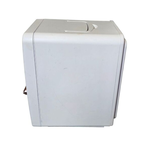 Monat White Mini Fridge with Rose Gold Accents - Picture 3 of 7